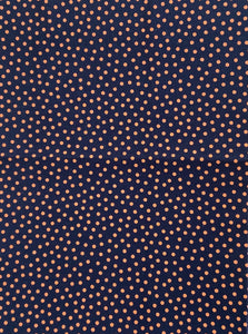 Black & Orange Dots Scrunchie